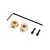 Axial Brass (1g) Wheel Hexes w/ Grub Pin & Tool 2Pcs AXI302002