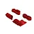 ARRMA Red Bumper Mount & Skid Plate Set ARA320777