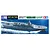 Tamiya 1/700 scale model kit box art for the JMSDF FFM-1 Mogami defense ship, showing an illustration of the ship at sea.