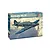 Italeri 1/48 scale Hawker Hurricane Mk.II C model kit box featuring an illustration of a dark green fighter plane flying through cloudy skies.
