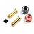 Yeah Racing Brass Aluminium Coloured 5mm Bullet Plug Grips Set WPT-0160