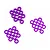 Yeah Racing Aluminium 2.5x5x0.5, 1, 2mm Flat Washer Set - Purple YA-0730PP
