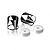 Two black aluminium progressive shock inserts and two white plastic spacers for XRAY RC shock absorbers.