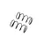 Losi 3.8lb/in Front Shock Springs 2Pcs TLR313002