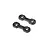 Two Losi carbon fibre wing washers shown from a top-down angle against a white background.