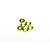 A cluster of six small, lime green anodized aluminium cone washers for RC vehicles on a white background.