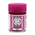A small glass jar of Mr. Color Magenta primary color pigment paint with a bright pink screw-on cap against a white background.