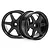 HPI 1.9" (3mm Off-Set) TE37 Black Rims 2Pcs 3841