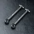 Two MST steel CVD driveshafts for RC cars, featuring a 42/2mm specification engraved on the shafts, displayed on a black textured surface.