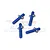 GPM Blue 6061 Aluminium Front & Rear Body Posts 4Pcs MAI201FR-B