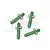 GPM Green 6061 Aluminium Front & Rear Body Posts 4Pcs MAI201FR-G