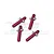 GPM Red 6061 Aluminium Front & Rear Body Posts 4Pcs MAI201FR-R