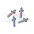 Four silver aluminium RC car body posts from GPM Racing arranged on a white background.