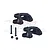 GPM Black 7075 Aluminium Front Hub Carriers (C-Hubs) 2Pcs MGO019-BK