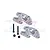 GPM Silver 7075 Aluminium Front Hub Carriers (C-Hubs) 2Pcs MGO019-S
