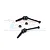 Two black GPM Racing carbon steel CVD driveshafts and two wheel nuts on a white background with a faint GPM logo watermark.