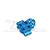 GPM Aluminium Front Bulkhead - Sky Blue BBX008-SB