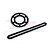 GPM Carbon Steel 32T Chain Sprocket & Manganese Steel Chain MX6832S-BK
