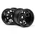 HPI 2.2" Firestorm Classic King Black Rims 2Pcs 3061