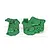 GPM Green 7075 Aluminium Chassis Side Cover Set MX013-G