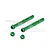 GPM Green 7075 Aluminium Fork Set MX142-G