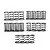 A set of twenty black RC shock springs arranged in five rows of four, featuring various color-coded markings on the coils.