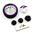 Yeah Racing Purple Aluminium Type A Transmitter Steering Wheel Set YA-0625PP