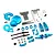Yeah Racing Aluminium BB-01 Conversion Kit - Blue TABB-S01BU