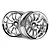 HPI 1.9" (6mm Off-Set) Work XSA 02C Chrome Rims 2Pcs 3281
