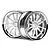 HPI 1.9" (3mm Off-Set) Work XSA 02C Chrome/White Rims 2Pcs 3283