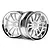 HPI 1.9" (6mm Off-Set) Work XSA 02C Chrome/White Rims 2Pcs 3284