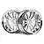 HPI 1.9" (9mm Off-Set) Work XSA 02C Chrome/White Rims 2Pcs 3285