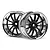 HPI 1.9" (6mm Off-Set) Work XSA 02C Chrome/Black Rims 2Pcs 3287