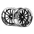 HPI 1.9" (9mm Off-Set) Work XSA 02C Chrome/Black Rims 2Pcs 3288