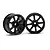 HPI 1.9" (3mm Off-Set) Work Emotion XC8 Black Rims 2Pcs 3306