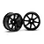 HPI 1.9" (6mm Off-Set) Work Emotion XC8 Black Rims 2Pcs 3307