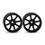 HPI 1.9" (9mm Off-Set) Work Emotion XC8 Black Rims 2Pcs 3308
