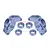GPM Silver Aluminium Rear Hubs 2Pcs w/ Larger Bearings MGG022-S