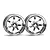 HPI 1.9" (3mm Off-Set) Rays Gram Lights 57S-Pro Chrome Rims 2Pcs 3316