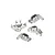 GPM Silver Aluminium Steering & Rear Hubs 4Pcs w/ Larger Bearings MGG2122-S