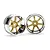 HPI 1.9" (9mm Off-Set) Rays Gram Lights 57S-Pro Chrome/Gold Rims 2Pcs 3321