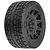 Pro-Line 5.7" 1/6 Menace HP Belted Tyres On Black Raid Rims - Glued Wheels 2Pcs PRO1020511