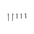 A set of five metal RC screws of varying lengths and thread types against a plain white background.