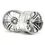 HPI 2.1" (9mm Off-Set) LP35 Rays Volk Racing RE30 Chrome Rims 2Pcs 3342