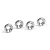 XRAY Silver Aluminium Countersunk Shims 4Pcs 301159