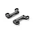 XRAY Black Aluminium Inner Position Upper Clamps 2Pcs 301576