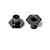XRAY Black Aluminium -0.5 Offset Wheel Hubs 2Pcs 305354