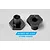 XRAY Black Aluminium +0.5 Offset Wheel Hubs 2Pcs 305359