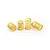 Four yellow XRAY RC shock springs arranged on a white background.