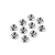 XRAY Silver Aluminium 4mm Flanged Serrated Nuts 10Pcs 960240